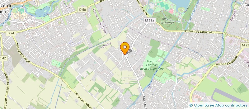 localisation de l'entreprise SCI LES JARDINS DE SAULOUS  CUGNAUX