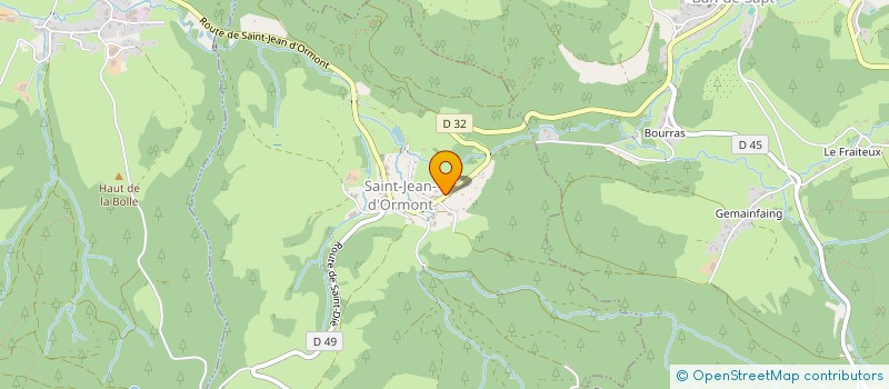 localisation de l'entreprise SCI LES JARDINS DE ST JEAN  SAINT JEAN D'ORMONT