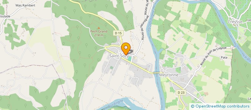 localisation de l'entreprise SCI LES JARDINS DE ST SOZY  SAINT-SOZY