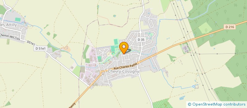 localisation de l'entreprise SCI LES JARDINS DE TREVISE  CHEVRY-COSSIGNY