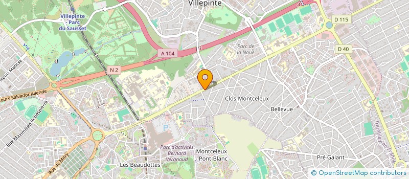 localisation de l'entreprise SCI LES JARDINS DE VILLEPINTE à AULNAY-SOUS-BOIS