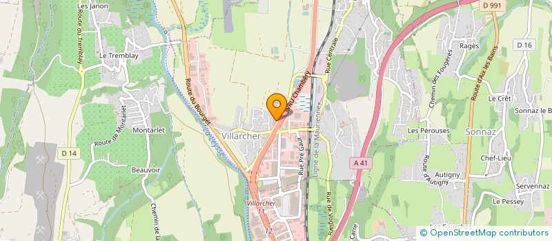 localisation de l'entreprise SCI LES JARDINS DE VOGLANS  VOGLANS