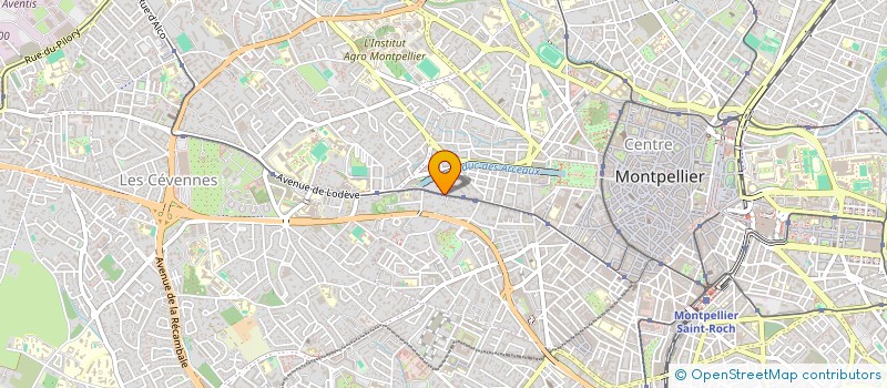 localisation de l'entreprise SCI LES JARDINS DU CLOCHER à MONTPELLIER