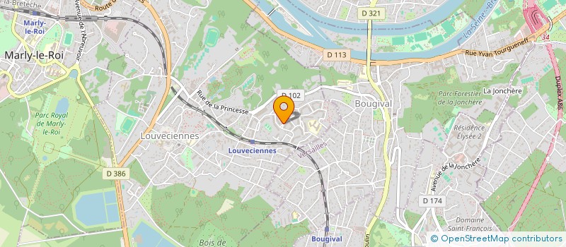 localisation de l'entreprise SCI LES JARDINS DU COSTIL  LOUVECIENNES