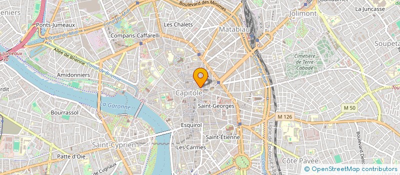 localisation de l'entreprise SCI LES JARDINS DU DONJON DU CAPITOLE  TOULOUSE