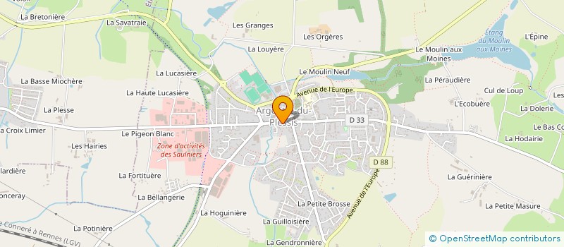 localisation de l'entreprise SCI LES JARDINS DU HILL  ARGENTRE-DU-PLESSIS