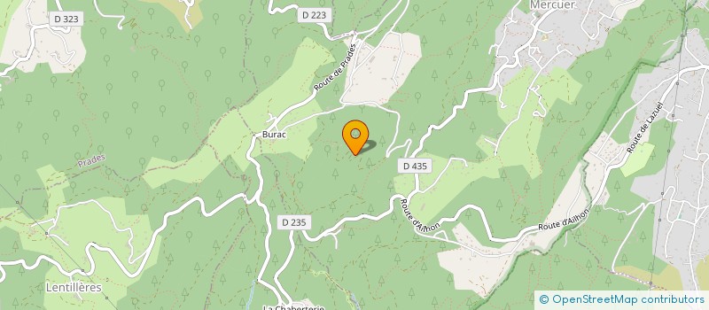 localisation de l'entreprise SCI LES JARDINS DU MERCOIRE  MERCUER