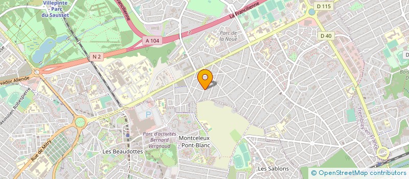 localisation de l'entreprise SCI LES JARDINS DU NOLLET à VILLEPINTE