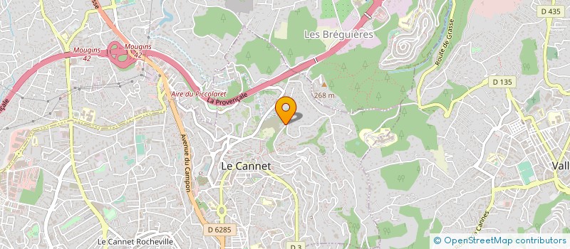 localisation de l'entreprise SCI LES JARDINS DU PARC à LE CANNET