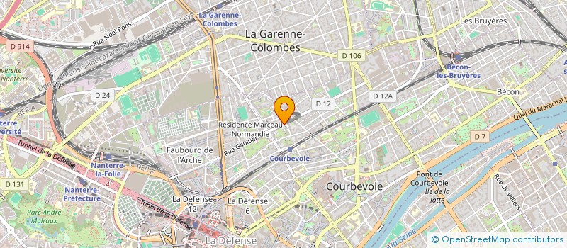 localisation de l'entreprise SCI LES JARDINS DU PARTHENAY à COURBEVOIE