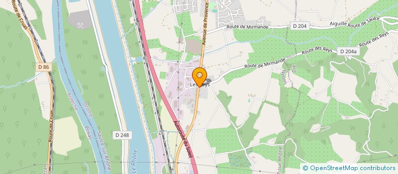 localisation de l'entreprise SCI LES JARDINS DU SOLEIL  SAULCE-SUR-RHONE