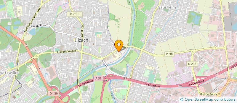 localisation de l'entreprise SCI LES JARDINS DU TEMPS  ILLZACH