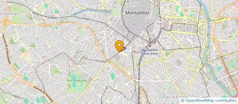 localisation de l'entreprise SCI LES JARDINS EMERAUDE à MONTPELLIER