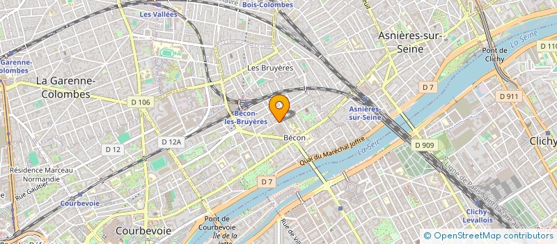 localisation de l'entreprise SCI LES JARDINS FONTAINE à COURBEVOIE
