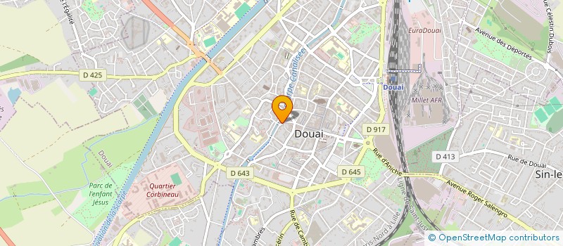 localisation de l'entreprise SCI LES JARDINS SAINT CHRISTOPHE à DOUAI