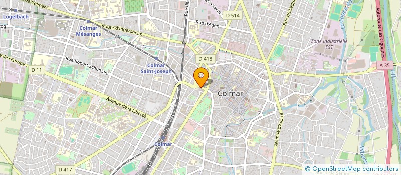 localisation de l'entreprise SCI LES JARDINS SYMPHONIE  COLMAR