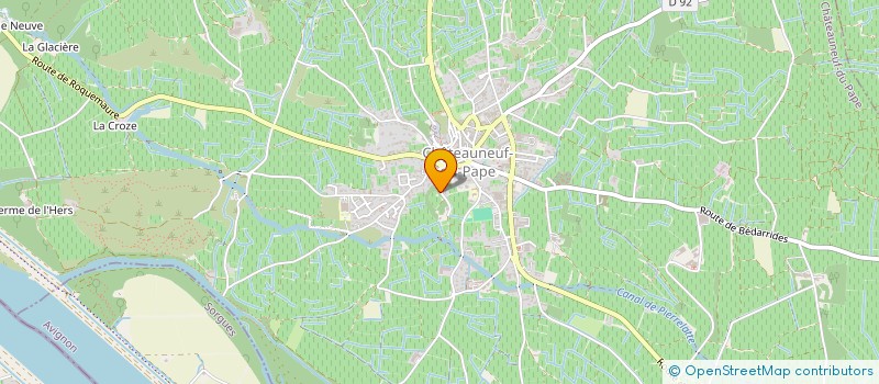 localisation de l'entreprise SCI LES JAS  CHATEAUNEUF-DU-PAPE