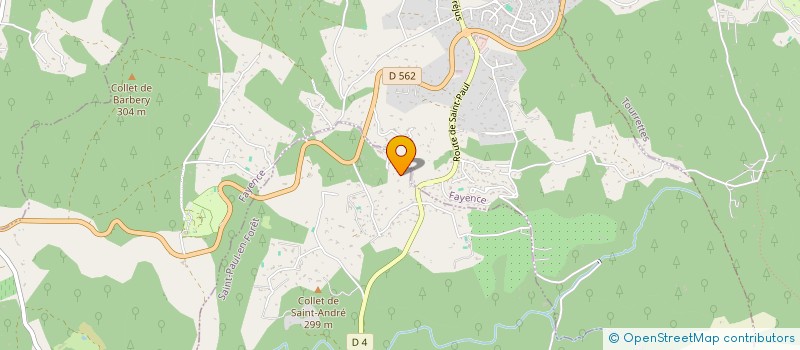 localisation de l'entreprise SCI LES JASMINS  FAYENCE