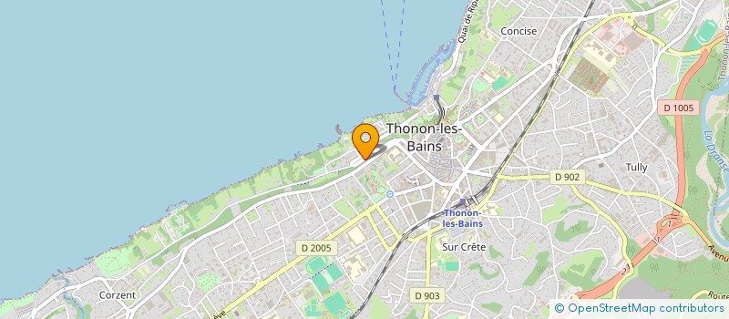 localisation de l'entreprise SCI LES JASMINS à THONON-LES-BAINS