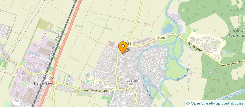 localisation de l'entreprise SCI LES JASMINS  ERSTEIN