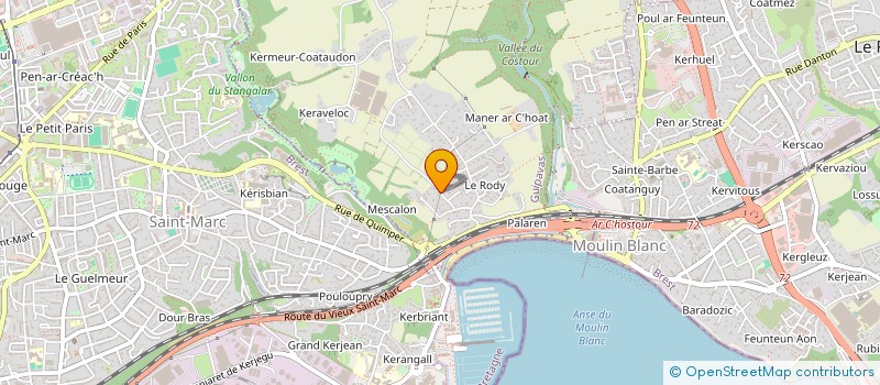 localisation de l'entreprise SCI LES JASMINS  GUIPAVAS