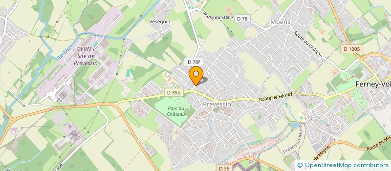 localisation de l'entreprise SCI LES JASMINS à PREVESSIN-MOENS