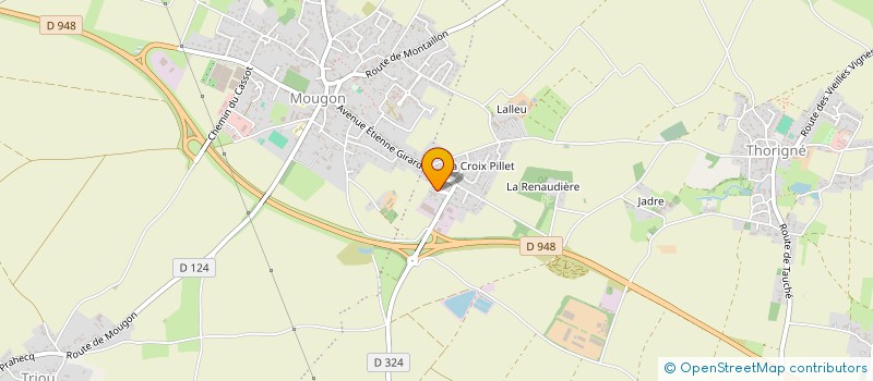 localisation de l'entreprise SCI LES JASTREUX  AIGONDIGNE