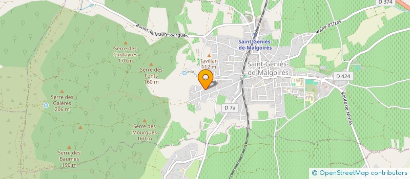 localisation de l'entreprise SCI LES JAZEIX  SAINT-GENIES-DE-MALGOIRES