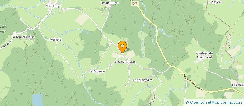 localisation de l'entreprise SCI LES JEANDEAUX  MORNAY