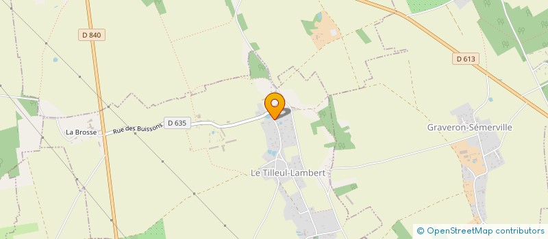 localisation de l'entreprise SCI LES JETS D'EAU  LE TILLEUL-LAMBERT