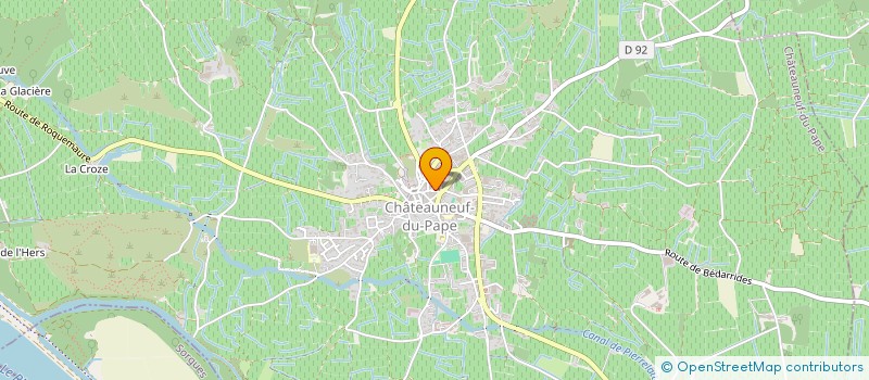 localisation de l'entreprise SCI LES JEUNES  CHATEAUNEUF-DU-PAPE