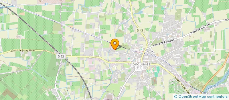 localisation de l'entreprise SCI LES JONCS  JONQUIERES