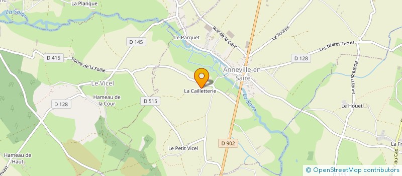 localisation de l'entreprise SCI LES JONCS  ANNEVILLE-EN-SAIRE