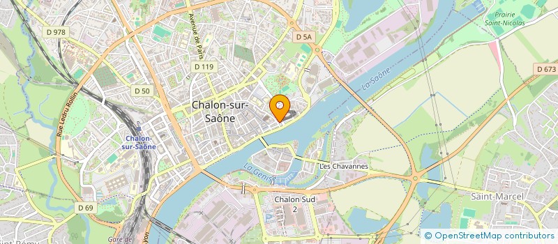 localisation de l'entreprise SCI LES JONCS II à CHALON-SUR-SAONE