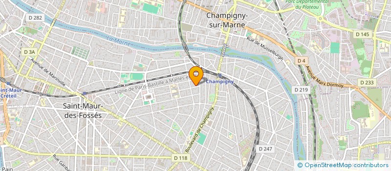 localisation de l'entreprise SCI LES JONIES à SAINT-MAUR-DES-FOSSES