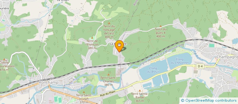 localisation de l'entreprise SCI LES JONQUIERES  RONCHAMP