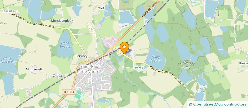 localisation de l'entreprise SCI LES JONQUILLE  SAINT-PAUL-DE-VARAX