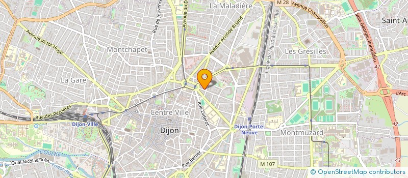 localisation de l'entreprise SCI LES JONQUILLES à DIJON