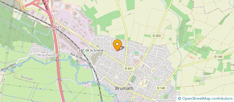 localisation de l'entreprise SCI LES JONQUILLES  BRUMATH