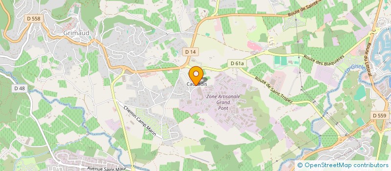 localisation de l'entreprise SCI LES JONQUILLES à GRIMAUD