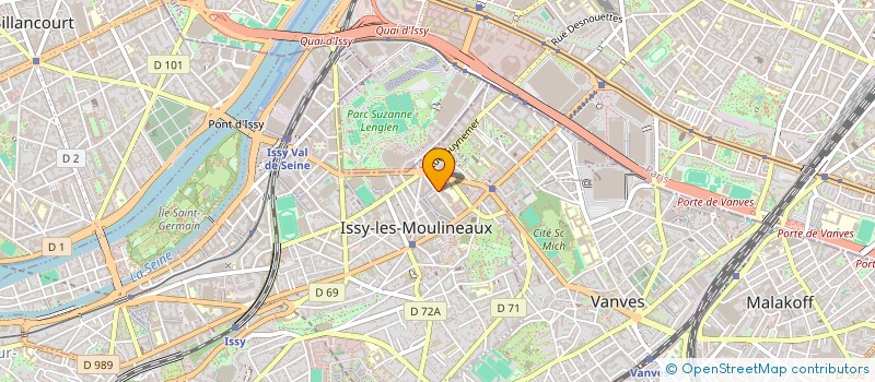localisation de l'entreprise SCI LES JONQUILLES à ISSY-LES-MOULINEAUX