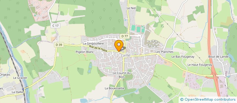 localisation de l'entreprise SCI LES JONQUILLES  LAILLE