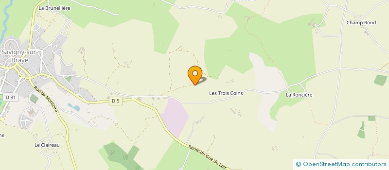 localisation de l'entreprise SCI LES JONQUILLES  SAVIGNY SUR BRAYE
