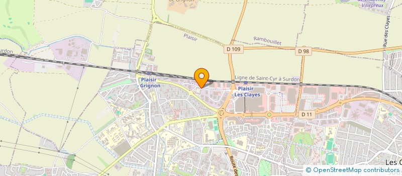 localisation de l'entreprise SCI LES JONQUILLES  PLAISIR