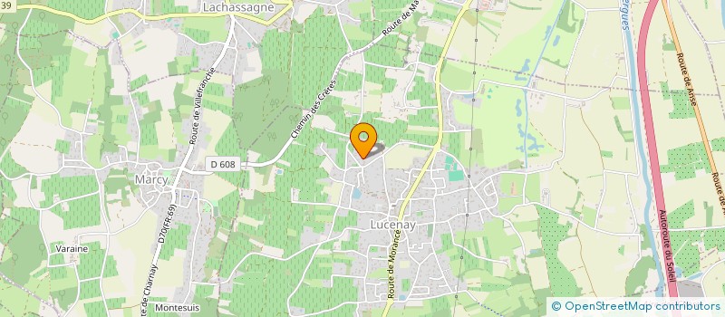 localisation de l'entreprise SCI LES JONQUILLES  LUCENAY