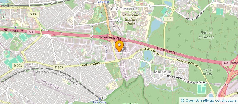 localisation de l'entreprise SCI LES JONQUILLES  NOISY-LE-GRAND