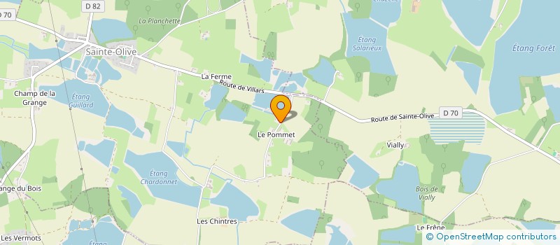 localisation de l'entreprise SCI LES JONQUILLES  SAINTE-OLIVE