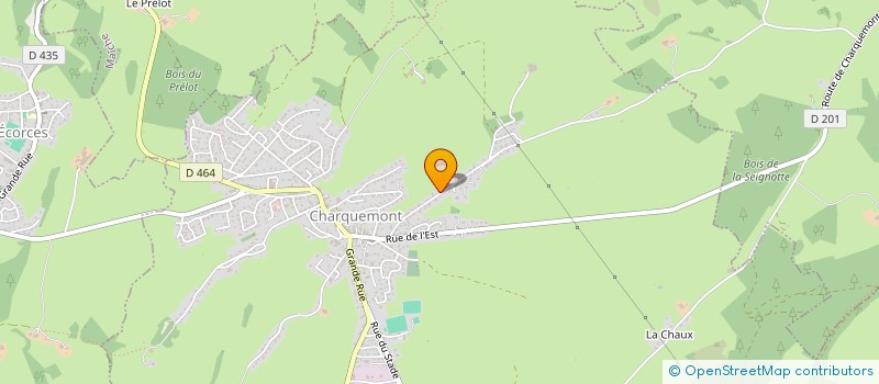 localisation de l'entreprise SCI LES JONQUILLES  LES ECORCES