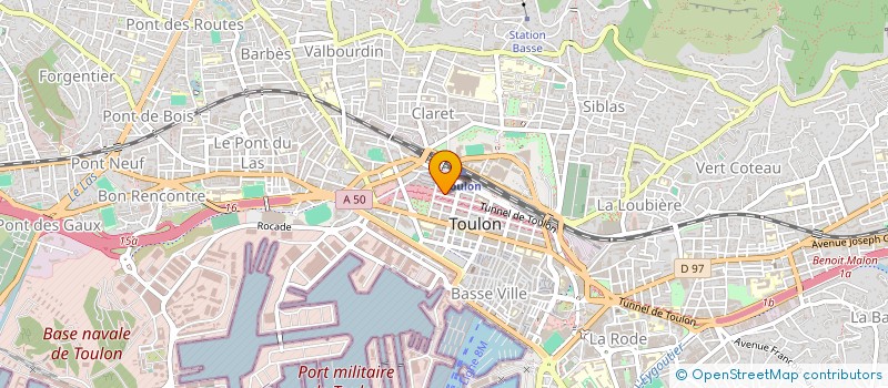 localisation de l'entreprise SCI LES JOUBERTINES  TOULON