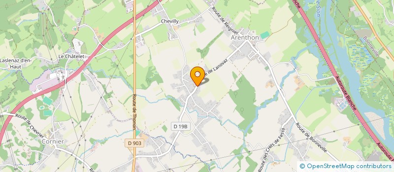 localisation de l'entreprise SCI LES JOURDIES  ARENTHON